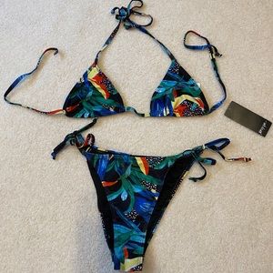 Nasty Gal Tropical Bikini